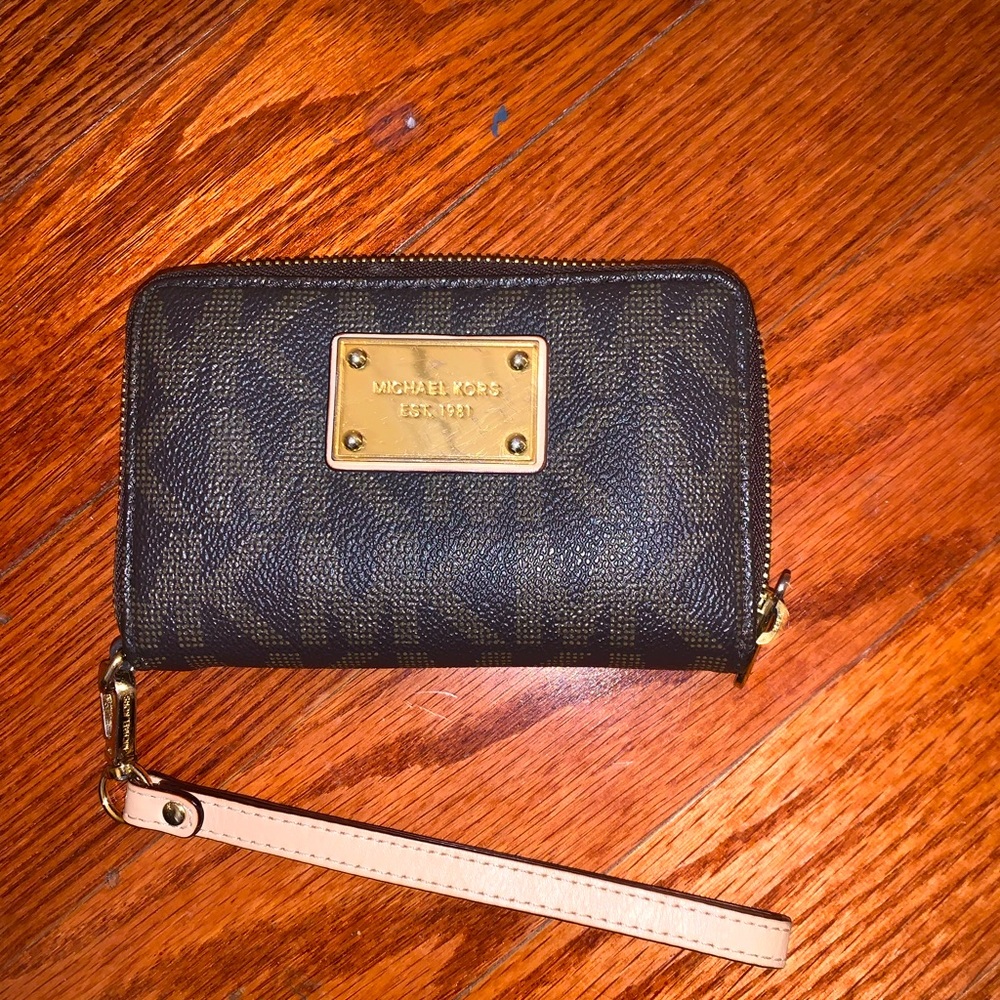 Michael Kors wristlet wallet.